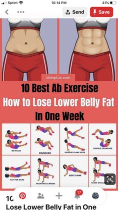 Excursuses For Lower Belly, Workouts To Lose Belly Fat At Home, Belly Fat In One Week, Lose Lower Belly, Lose Lower Belly Fat, Ab Exercises