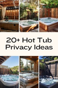 hot tub privacy ideas that are easy to do in the back yard or pool area