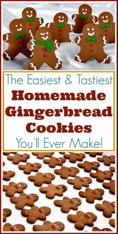 the easy and tasty homemade gingerbread cookies you'll ever make