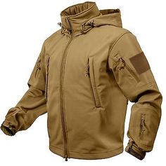 Picture 6 of 10 Tactical Windbreaker For Fall Hiking, Tactical Khaki Outerwear For Outdoor Activities, Military Style Waterproof Parka For Outdoor, Durable Solid Outerwear For Fall, Combat Style Khaki Windbreaker For Hiking, Khaki Combat Windbreaker For Hiking, Tactical Khaki Outdoor Outerwear, Khaki Techwear Windbreaker For Outdoor Work, Tactical Long Sleeve Outerwear For Outdoor