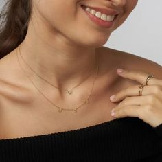 Inez Initial Necklace - Gold Vermeil-1 Strong Font, The More The Merrier, Gifts For Christmas, Initial Necklace Gold, Experience Gifts, Initial Necklace, Mother Day Gifts, Necklace Gold, Last Minute