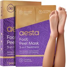 PRICES MAY VARY. COMPREHENSIVE FEET CARE. It’s more than a peeling foot mask: we’ve lovingly put together a set of 3 components (cleansing, exfoliation, moisturization) for you to do your foot peel sessions the right way and to have smooth and soft feet in just 6 to 11 days. PRECIOUS GIFTS OF NATURE. This foot mask set is fully plant-based and vegan. Active ingredients like hamamelis, lavender oil, and aloe vera make it a gentle foot mask: peel your feet in a cherishing way by preparing them bef Foot Peel Mask, Peeling Mask, Foot Mask, Cleanse Your Body, Detox Your Body, Diy Beauty Hacks, Moisturizing Cream, Foot Care, Hand Care