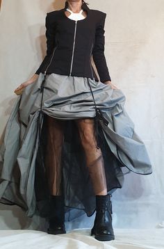 "Ball Skirt Women, Tutu Cocktail Skirt, Gothic Skirt, Asymmetric Skirt Dress ❤️ Extravagant designs and high quality fabrics! You can wear it like a skirt, dress and tunic On the inside there are links to find and customize in your own way ❤️ Materials & Care Tulle & Taffeta Hand wash at low temperatures. Do not machine dry. Do not iron. Do not dry clean! ❤️ Sizing We can make your piece from XS to 5XL! Everything in the shop can be also made according to your measures free of charge! ❤️ Unusual Skirts, Short Tutu Dress, Creative Skirt, Wedding Tulle Skirt, Curtain Skirt, Voluminous Skirt, Long Layered Skirt, Skirt Fashion Design, Big Skirt