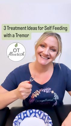 3️⃣ ways to ⬆ independence in self feeding with a tremor  Other interventions include things like:  🍽 stabilize elbow on table & bring head to utensil  🍽 weighted utensils 🍽 LSVT BIG “flicks” 🍽 swivel spoons 🍽 Liftware   Research supports utilizing 2-3 strategies together for most effective outcomes!    ➡ share a strategy that’s worked for you! Geriatric Occupational Therapy, Occupational Therapy Activities, Adaptive Equipment, Therapy Activities, Starter Pack, Bring It On