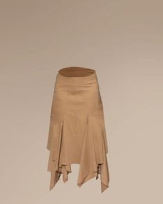 AGA CULTURE Tola Brown Paneled Handkerchief Skirt Hankerchief Skirt, Yoruba Language, Panelled Skirt, Handkerchief Skirt, Godet Skirt, Elastic Thread, Midi Length Skirts, Social Impact, West Africa