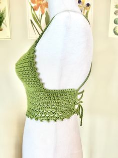 Top verde salvia de ganchillo Aurora 100 % algodón - Etsy Summer Vacation Crochet Lace Top, Crochet Lace Top For Summer Beach Party, Summer Festival Crochet Lace Top, Summer Beach Crochet Top With Crochet Trim, Summer Crochet Lace Top For Beach Party, Summer Beachwear Crochet Top With Lace, Summer Beach Crochet Top With Macrame, Summer Crochet Lace Tops For Beach Cover-up, Summer Beach Crochet Macrame Top