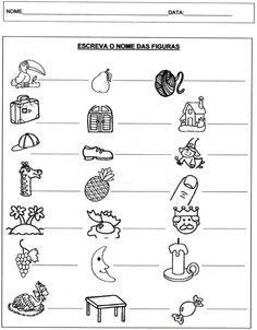 spanish worksheet with pictures and words for children to use in their language class