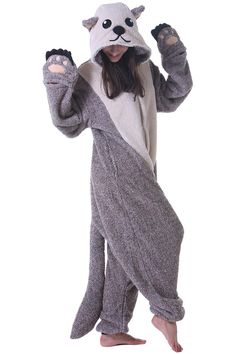 PRICES MAY VARY. 【Excellent Cosplay Look】The cute and eye-catching animal onesie designs all feature a hood with eyes, teeth and nose, like real animals but more fashionable and cute. Matching tails and chest designs help you have an excellent cosplay look! 【Warm&Comfortable】 100% Polar Fleece. Using a polar fleece fabric with higher fiber density,will not lint-free, fluffy and soft and skin-friendly, like baby skin texture, let you be wrapped in warmth in the cold winter. At the same time, such Onesie Designs, Christmas Sleepwear, Men Cosplay, Real Animals, Pajama Costume, Animal Onesie, Halloween Onesie, Animal Slippers, One Piece Pajamas