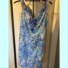 Lyssa Shift Dress Lucky Trunks Nwt - Sz. 00 Blue Lined Sheath Dress, Blue Sheath Dress Lined, Blue Sheath Dress With Lining, Lilly Pulitzer Dress, Lilly Pulitzer, Shift Dress, Womens Dresses, Women Shopping, Blue