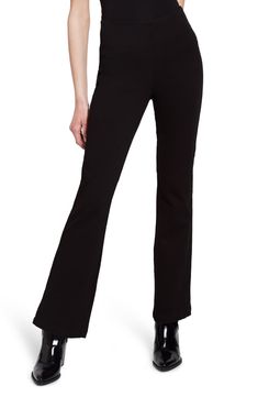 Free shipping and returns on Lyssé High Waist Bootcut Pants at Nordstrom.com. Made from comfy stretch denim, these high-waisted pants are designed with leg-elongating flared legs. Tie Waist Jumpsuit, Camo Cargo Pants, Bootcut Pants, Performance Leggings, Half Zip Sweaters, Maxi Tank Dress, Corduroy Pants, Embroidered Shirt, Cotton Sweater