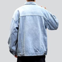 Introducing the must-have roomy men's 90s-trend denim jacket from our 2023 Spring-Summer Collection! This quintessential jacket has the perfect mix of vintage charm and couture flair. with stonewashed fabric. buttoned closure. and an oversized cut that will take your look to the next level. Distinctive Features: 90s-Style: This jacket pays homage to iconic Nineties couture with its oversized cut and classic mode. Stonewashed Fabric: The fabric features a unique pebble-washed finish that adds a u Summer Washed Outerwear For Streetwear, Summer Washed Denim Jacket For Streetwear, Summer Streetwear Washed Denim Jacket, Oversized Light Wash Outerwear For Streetwear, Oversized Light Wash Urban Outerwear, Urban Oversized Light Wash Outerwear, Oversized Washed Denim Blue Jacket, Oversized Washed Denim Jacket Casual, Casual Oversized Washed Blue Denim Jacket