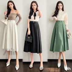 Elegant High-Waisted Midi Skirt Fall Party Skirt For Office Lady, Fall Party Skirt For Office, Fall Party Office Lady Skirt, Spring High-waisted Office Lady Skirt, High Waist Office Skirt For Spring, Office Lady Spring Skirt, Spring High Waist Office Lady Skirt, Spring Office Lady Skirt, Trendy Solid Color Skirt For Work