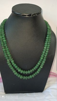 Awesome 370 Carat Fine Quality Natural emerald quartz beryl Plain 17 Inch Necklace Adjustable code Stone : Natural Green Strawberry Quartz Shape :- fancy Round Necklace - 17 inch 2 line string Size :- approx 4-8mm Weight :- 370 carat Polish :- Handmade Purity :- 100% Natural Gemstone color - green makes a great gift for your loved ones. It is known as the 'love stone' as the message it emits is the strong vibration of unconditional love, joy, warmth and healing. As quartz crystals are profound a Adjustable Elegant Emerald Necklace With Round Beads, Elegant Adjustable Emerald Necklace With Round Beads, Rondelle Crystal Necklace With Gemstone Beads, Adjustable Gemstone Rondelle Necklaces, Adjustable Rondelle Gemstone Necklace, Adjustable Rondelle Necklaces Perfect For Gifts, Adjustable Rondelle Gemstone Beaded Necklaces, Adjustable Rondelle Gemstone Bead Necklaces, Rondelle Gemstones For Jewelry Making