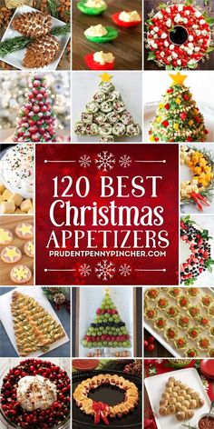 Festive Christmas appetizers for a crowd, including finger foods, healthy hors d'oeuvres, make-ahead dips, and cheeseballs, perfect for holiday parties for kids and adults. Christmas Veggie Tray Ideas, Christmas Tree Appetizers, Christmas Party Foods, Christmas Appetizer Ideas, Xmas Snacks, Cheeseball Recipes, Holiday Breads, Easy Finger Foods