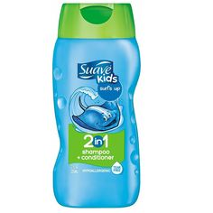 NEW Suave Kids 2 in 1 Shampoo & Conditioner Surf's Up 12 Oz Description Our hypoallergenic, tear-free Suave Kids Surf’s Up 2-in-1 Shampoo & Conditioner combines shampoo and conditioner in one speedy step. It gently cleans and eliminates tough tangles, while leaving a soft, ocean-fresh fragrance that both you and your kids will love. Product Details Suave Kids Surf's Up 2-in-1 Shampoo and Conditioner combines shampoo and conditioner in one speedy, quick step. Suave Surf's Up 2-in-1 Kids S Suave Kids, Suave Shampoo, Kids Bubble Bath, Fresh Groceries, Baby Skin Care, Fresh Fragrances, Surfs Up, Shampoo Conditioner, Wet Hair