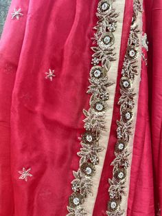 This gorgeous red raw silk bridal lehenga with zardosi and sequins work butti is teamed with a red heavy cutwork blouse. This outfit is completed with a red organza embroidered dupatta.
*Ready to ship in sizes XS, S, M, L Designer Red Chanderi Traditional Wear, Traditional Drape Raw Silk Sharara With Dori Work, Red Anarkali Sharara For Reception, Designer Red Dupatta, Festive Red Anarkali Set With Dupatta, Red Raw Silk Anarkali Set With Dupatta, Red Bollywood Anarkali Set With Traditional Drape, Red Anarkali Sharara With Zari Work, Red Sharara With Zari Work