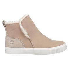 Cozy up in sporty casual style, with the Timberland Skyla Bay Warm Lined Pull-On. This cozy sneaker bootie style features a faux fur lining along with easy slip-on style and a comfy EVA-blend foam footbed, so you can conquer chilly weather in confidence. $64.97 Sporty Mid-top Winter Boots, Winter Suede Mid-top Sneakers, Winter Mid-top Suede Sneakers, Mid-top Suede Sneakers For Winter, Winter Casual High-top Sneaker Ankle Boots, Casual Suede Sneakers For Winter, Casual Winter Suede Sneakers, Casual Suede High-top Sneakers For Winter, Casual Winter Ankle Boot Sneakers