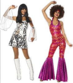 Disco Fashion Women, Disco Dance Outfits, 1970s Fashion Disco, 70s Party Outfit, 70s Disco Outfit