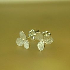 Teeny Hydrangea Stud Earrings Small Flower by PatrickIrlaJewelry, $65.00 Delicate Sterling Silver Flower Earrings For Gift, Delicate Sterling Silver Flower Earrings As Gift, Silver Petal-shaped Earrings For Gift, Silver Flower Earrings As Gift For Her, Delicate Tiny Sterling Silver Flower Earrings, Tiny Sterling Silver Flower Earrings As Gift, Delicate Silver Earrings, Gift For Her, Delicate Silver Earrings As A Gift For Her, Delicate Silver Earrings For Her