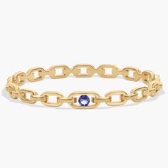 This tanzanite bangle with chain detailing can be worn on its own or paired with other bracelets for a stylish stack. Crafted in 14k gold, it’s a durable and on-trend accessory. Tanzanite Rings, Pearl Jewelry Gift, Pearl Bracelet Gold, Tanzanite Jewelry, Platinum Rose Gold, Gold Rings Fashion, Gold Pearl Necklace, Ladies Diamond Rings, Earrings Rings