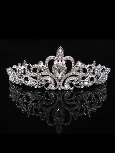 a tiara is shown on a black background