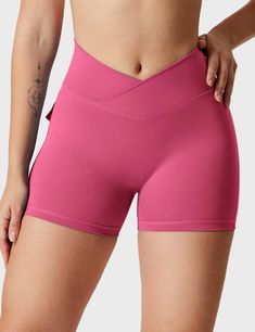 Crafted from stretchy, breathable fabric, our V-waistband Charm Shorts feature a stylish V-front waistband and scrunch design to lift your shape. With two back pockets for essentials and sweat-wicking technology, these shorts combine functionality with a flattering style for every workout.    Feature    Dual back pockets   V cross waistband   No front seams, hip scrunch design   High waist, promotes compression   Anti-squat, non-see-through   Stretchy, super soft fabric     Fabric      75% Nylon Summer Clearance Sale, Summer Clearance, Sport Bra Top, Women Yoga, Shorts For Women, V Cuts, Gym Wear, Biker Shorts, Yoga Women