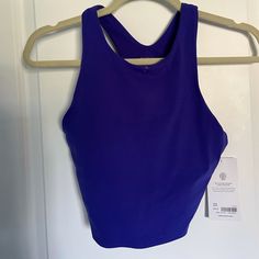 Athleta Purple Halter Work Out Top With Built In Cups. Slight Imperfection That Should Be Able To Come Out With A Wash. Price Negotiable :) Blue Racerback Sports Bra For Light Sports, Blue Racerback Activewear For Light Sports, Purple Sleeveless Top For Light Exercise, Blue Tops For Light Sports In Summer, Blue Tops For Summer Sports, Blue Stretch Tank Top For Sportswear, Purple Athleisure Tops For Sports, Blue Sleeveless Activewear For Light Exercise, Sporty Stretch Purple Tops