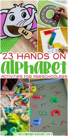 the 25 hands on alphabet activities for preschool