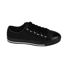 Black Women's Sneakers. Made of 25.71 oz. Nylon-canvas. 6-12 US sizes. Lightweight. Durable rubber outsole. Shipping to US destinations averages 10 to 30 business days. No International Shipping destinations are available. Cool Womens Sneakers, Striped Sneakers, Unique Sneakers, Top Sneakers Women, Tennis Fashion, Charcoal Black, New Fashion Trends, Designer Sneakers, Canvas Sneakers