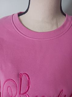 This is handcrafted embroidery youth pink sweatershirt with the word beautiful long sleeve size 16-18 youth athletic. Rose Beautiful, Long Sleeve Sweatshirt, Long Sleeve Sweatshirts, Gender Neutral, Adult Outfits, Embroidery, Etsy Uk, Sweatshirts, Long Sleeve