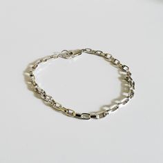 metrix jewelry chunky chain bracelet in sterling silver Classic White Gold Bracelets With Chunky Chain, Classic White Gold Bracelet With Chunky Chain, Classic White Gold Chunky Chain Bracelet, Silver Link Bracelet With Chunky Chain, Sterling Silver Bracelets With Chunky Chain In Oval Link, Sterling Silver Rolo Chain Bracelet For Everyday, Modern Sterling Silver Bracelet With Chunky Chain, Classic Sterling Silver Bracelet With Chunky Oval Links, Classic Sterling Silver Chunky Chain Bracelet