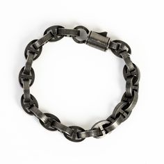 PRICES MAY VARY. Title: NVR GVN Stainless Steel Mens Bracelet - Chain Bracelet for Men, Boyfriend Gifts, Dad Barcelet, Mens Jewelry, Black Bracelets, Male Accessories, Rugged Dark Metal Bracelet. Product Type: Departments > Men > Jewelry > Bracelets > Link Luxury Men's Chain Bracelet With Solid Link, Classic Edgy Style, Gunmetal Stainless Steel Chain Bracelets, Masculine Silver Bracelets With Stainless Steel Clasp, Male Accessories, The Unbroken, Gunmetal Stainless Steel Link Bracelet, Dad Bracelet, Mens Chain Bracelet Jewelry1000.com