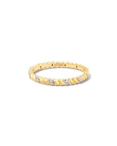 Our iconic hoofprint design gets reimagined with the Tyler 14k Yellow Gold Band Ring in White Diamond. Featuring a three-dimensional take on our signature hoofprint stamping detail, this ring has ridged texture and stunning White Diamonds throughout that make it sure to stand out.rrWe have taken steps to ensure that, when applicable, our diamonds are conflict free by requiring our suppliers to comply with the Kimberley Process.,Metal14k Yellow GoldMaterialWhite DiamondSize2.2MMCarat Weight: 0.11 White Rings, Hoof Print, Gold Band Ring, Yellow Gold Pendants, Diamond Sizes, Gold Pendant Necklace, White Ring, White Diamonds, Gold Band