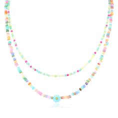 PRICES MAY VARY. UNIQUE DESIGN: This colorful bohemian necklace features a double-layered design, each layer consisting of carefully selected bohemian beads. It is also paired with a small daisy pendant. This design is both stylish and eye-catching, and can add a unique style to your outfit. QUALITY MATERIALS: The necklace is made of high quality materials with smooth and durable beads. This ensures its long life and you can enjoy its beauty for a long time. HANDCRAFTED: Each strand of beads is Multicolor Round Beads Flower Necklace For Summer, Beaded Flower Necklace For Summer Gifts, Multicolor Flower Necklace For Summer Beach, Bohemian Multicolor Flower Necklace For Summer, Summer Flower Necklace With Tiny Beads, Summer Flower Necklace With Tiny Round Beads, Colorful Beads Flower Necklace For Beach, Beaded Multicolor Flower Necklace For Beach, Colorful Bead Flower Necklace For Beach