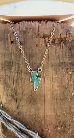 "Western Lightning Bolt Necklace Faux Turquoise Stone Charm measures 0.7\" tall Made with alloy metals! Don't forget to check out my shop for the matching earrings and ring!" Southwestern Nickel-free Jewelry As Gift, Nickel-free Southwestern Style Jewelry As Gift, Nickel Free Southwestern Jewelry For Gift, Nickel-free Southwestern Style Jewelry For Gift, Nickel-free Southwestern Jewelry For Gift, Bohemian Turquoise Sterling Silver Jewelry, Southwestern Turquoise Nickel-free Jewelry, Southwestern Nickel-free Turquoise Jewelry, Unique Blue Jewelry With Adjustable Chain