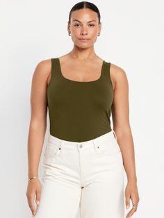 scoop neck wide straps fitted hits at waist models are approx.  5'9" and wear sizes s (4), l (12), and xl (18)machine wash according to the care instruction label Layered Tank Top, Layering Tanks, Crop Tank Top, Wide Straps, Cropped Tank Top, Crop Tank, Toddler Boys, Double Layer, Old Navy