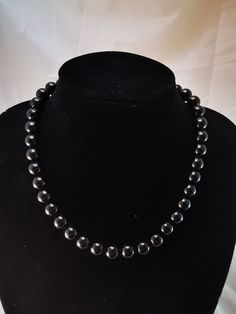 Black turmaline crystal necklace📿 🔹Size: 40cm 🔹 925 silver buckle 🔹Ideal gift for crystal lover 🎁 🔹Shipping from EU 🇪🇺 🔹30day return policy in case of accidents ✅ Elegant Round Black Crystal Necklace, Elegant Black Round Crystal Necklace, Formal Onyx Round Bead Necklaces, Formal Black Necklace With Gemstone Beads, Formal Onyx Necklace With Round Beads, Gift Onyx Single Strand Jewelry, Beaded Necklace With Sterling Silver Clasp As Gift, Single Strand Onyx Jewelry Gift, Formal Onyx Necklace