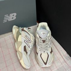 Available In Stylish Gray With Timberwolf Accents, These Stylish And Comfortable Sneakers Are Perfect For Any Casual Or Athletic Occasion. Size:Eu 38.5(Men's 6 Or Women's 7.5) New Balance 9060, Pretty Shoes Sneakers, Gray Matters, Looks Party, Balance Sneakers, Dad Shoes, Fresh Shoes, Hype Shoes, Shoe Inspo