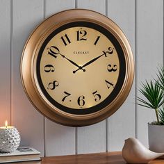 Special Feature: Energy-saving, Large Display, Illuminated Wall Clock with Smart Sensor to Turn on/off LED Lights, Silent. Modern Wall Clocks Living Rooms, Outdoor Wall Clocks, Gold Wall Clock, Wall Clock Light, Decorative Wall Clock, Kitchen Clock, Gold Clock, Dark Wall, Gold Wall