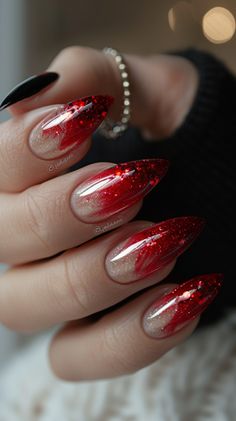 Red Nail Designs Dream Nails, Funky Nails, Nails Art