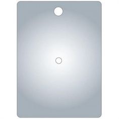 the back side of a light switch plate with an oval hole on it and a white background