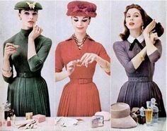 50's Suzy Parker, Vintage Makeup Ads, Fashion 40s, Vintage Makeup, 1950s Fashion, Vintage Beauty, Fashion History