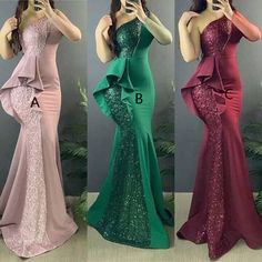 Formal Dinner Dress Classy, Sophisticated Cocktail Dress, Ruffle Bodycon Dress, Lace Gown Styles, Afrikaanse Mode, Dinner Dress Classy, Classy Dress Outfits, فستان سهرة, Mermaid Evening Dresses