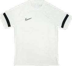 White Tops With Ribbed Cuffs For Sports Season, Classic White Sports Top, White Tops With Embroidered Logo For Sports, White Adidas Top For Sports Events, White Sports Event Top With Three Stripes Branding, White Short Sleeve Tops With Ribbed Cuffs, White Sports Tops With Embroidered Logo, Nike White T-shirt For Sports Events, White Nike T-shirt With Team Spirit