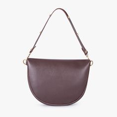 Vera Saddle Bag – Olives Everyday Brown Baguette Bag With Detachable Strap, Brown Baguette Bag With Detachable Strap For Everyday, Chic Saddle Bag With Detachable Handle For Everyday, On-the-go Shoulder Baguette Bag With Zipper Pocket, Classic Shoulder Bag With Zipper Pocket, Classic Shoulder Bag With Detachable Handle For Everyday Use, Classic Shoulder Bag With Zipper Pocket For Errands, Brown Baguette Bag For Everyday Use, Brown Crossbody Baguette Bag For Everyday