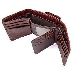 TucciPolo R-8106B Mens Hot Selling High Quality Real Cow Leather Wallet with Coin Pocket Product Description:.100% Guarantee genuine - excellent cow leather.Size approximately 8cm W x 11cm L (3" W x 4.5" L).Color : Bright brown.Weight: 0.09KG .Inside 9 card slots, 1 bill compartments, 2 id windows, 3 secret pockets and 1 coin pocket Leather Trifold Business Wallet, Business Leather Trifold Wallet, Leather Trifold Wallet With Card Slots For Business, Brown Trifold Wallet With Smooth Grain For Business, Business Brown Trifold Wallet With Smooth Grain, Brown Leather-lined Trifold Wallet, Brown Smooth Grain Trifold Wallet For Business, Business Leather Trifold Wallet With Card Slots, Brown Trifold Wallet For Business