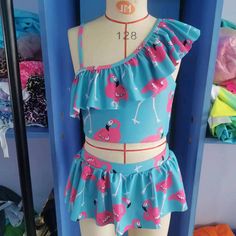 RTS!!! no moq 2-15days for shipping Girls Swimwear, Swimwear Girls, Swim Suit, Flamingo, Swimming