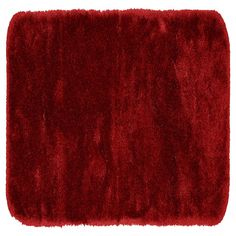 a red rug on a white background