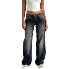 Dodobye Women Spring y2k Aesthetic Low Rise Jeans Vintage Baggy Straig Y2k High Rise Baggy Jeans, 90s Style Baggy Cotton Flare Jeans, 90s Baggy Flare Cotton Jeans, Y2k Full-length Cotton Jeans, Y2k Full Length Cotton Jeans, Y2k Baggy Mid-rise Cargo Jeans, Y2k Style Baggy Mid-rise Cargo Jeans, Y2k Wide Leg Cotton Jeans, Baggy Washed Y2k Jeans