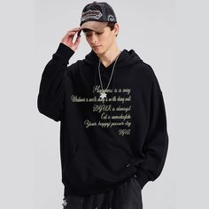 This Vintage Graphic Letter Print Hoodie is a stylish addition to any wardrobe. The hoodie is crafted from durable fabric and features a vintage graphic letter print that will never go out of style. It's the perfect combination of comfort and trendy style. Features: -80% Cotton, 20% Spandex -Drawstring hood -Bold graphic front and back -Kangaroo pocket -Ribbed cuffs and hem -Unisex street style Black Vintage Hoodie With Letter Print, Vintage Black Hoodie With Letter Print, Fall Streetwear Hoodie With Letter Print, Vintage Letter Print Hoodie For Winter, Winter Vintage Hoodie With Letter Print, Vintage Winter Hoodie With Letter Print, Oversized Hooded Hoodie With Letter Print, Trendy Letter Print Hoodie For Streetwear, Vintage Hoodie With Letter Print